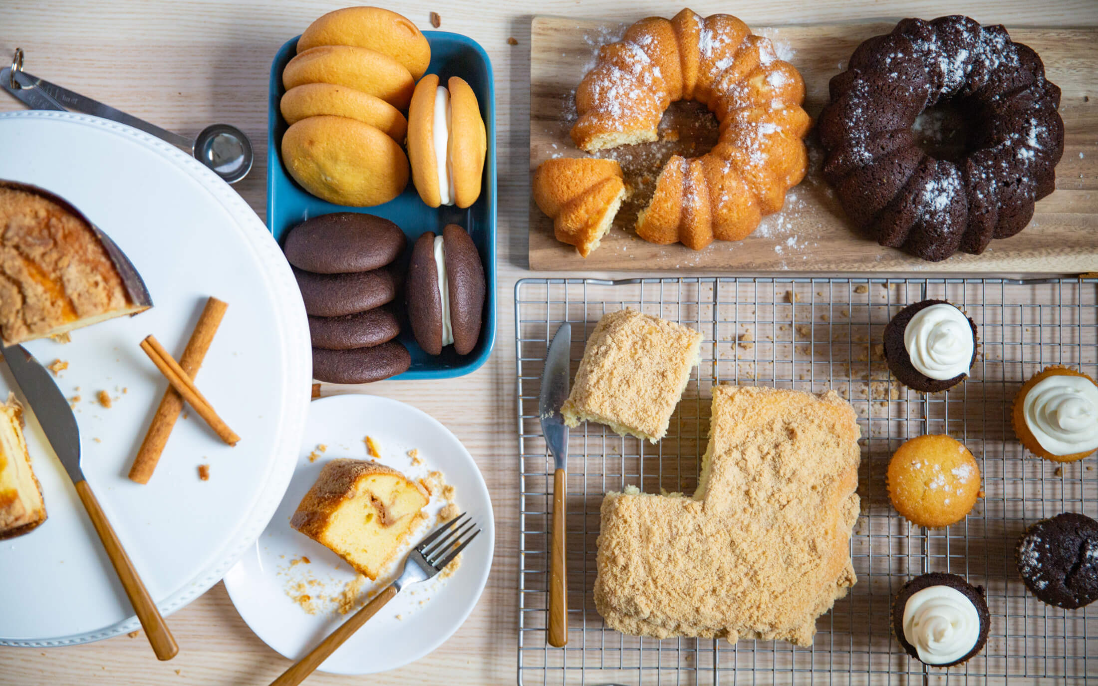 Boston Baking photo of whoopie pies and cakes