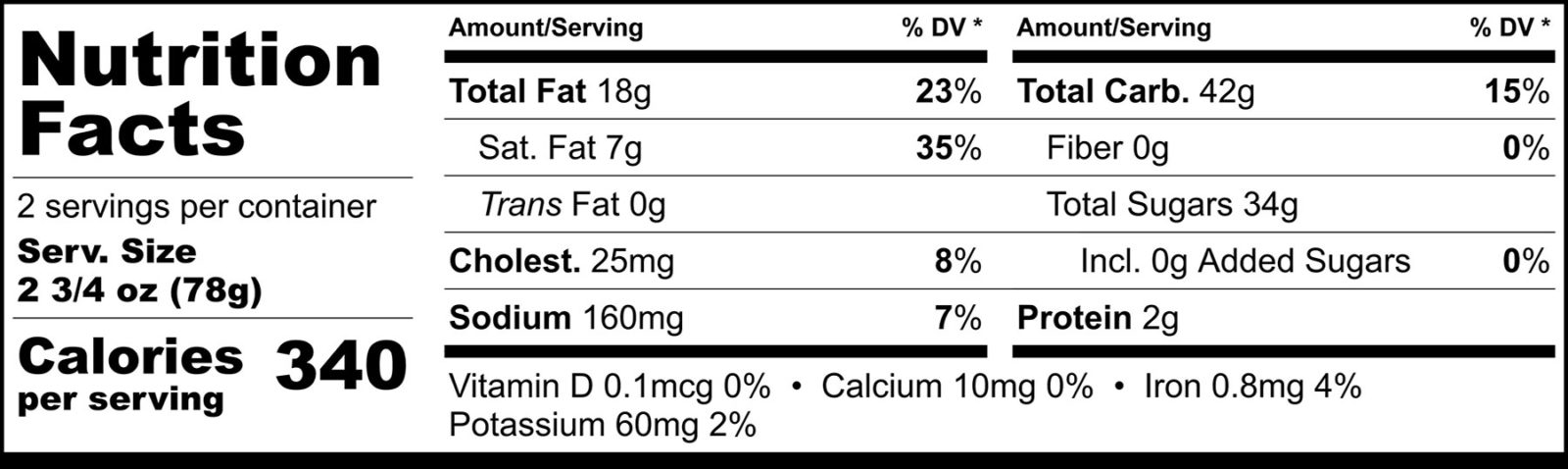 Boston Baking Chocolate Whoopie Pies Nutrition Facts